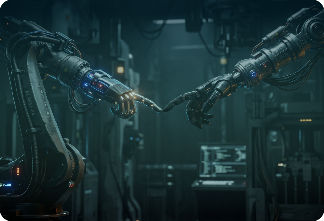 Robotic arms representing 9Yards X engineering