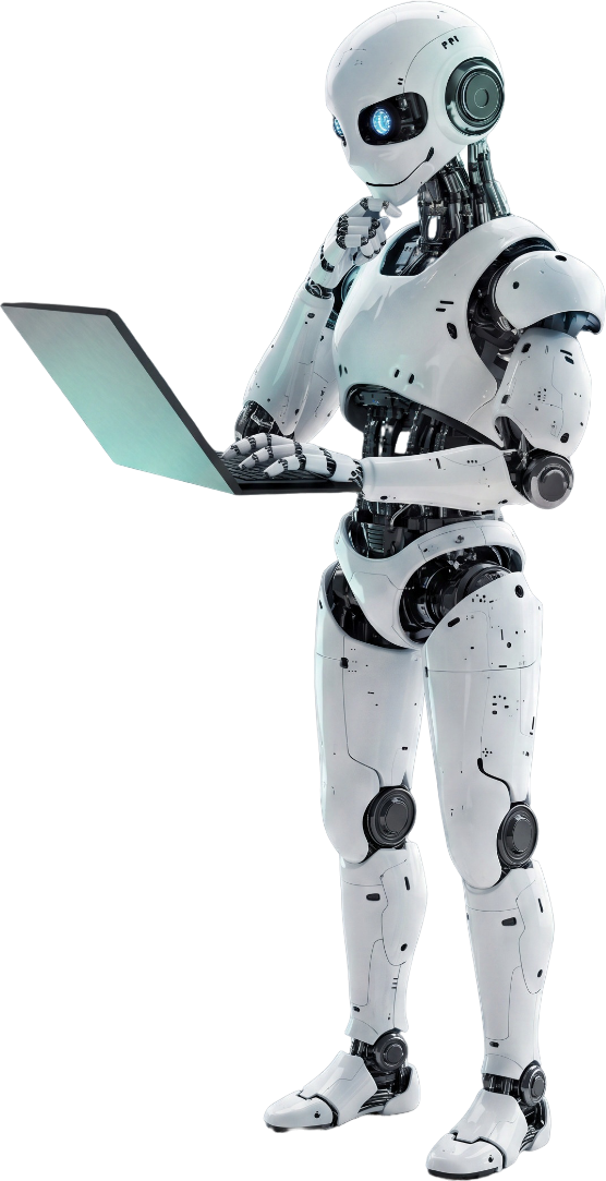 Humanoid robot representing the 9Yards X technology stack